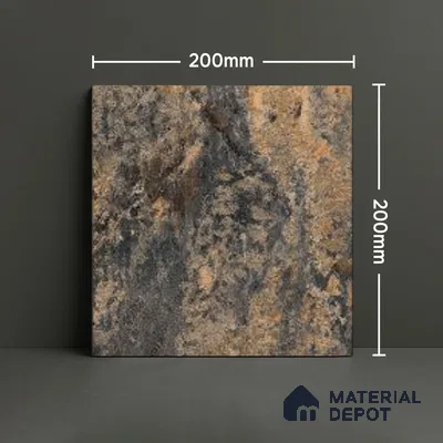 Stone Floor Tile TL 10096 C Modulo Bizero 8 x 8 inch Matte Finish Vitrified Anti Skid Tile - 12 mm | Suitable For Balcony, Patio, Outdoor (Sample)
