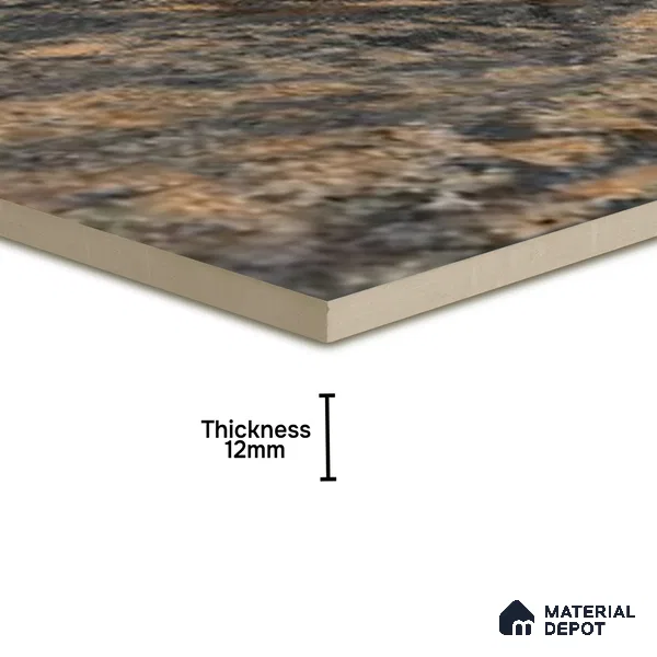 Stone Floor Tile TL 10096 C Modulo Bizero 8 x 8 inch Matte Finish Vitrified Anti Skid Tile - 12 mm | Suitable For Balcony, Patio, Outdoor (Sample)