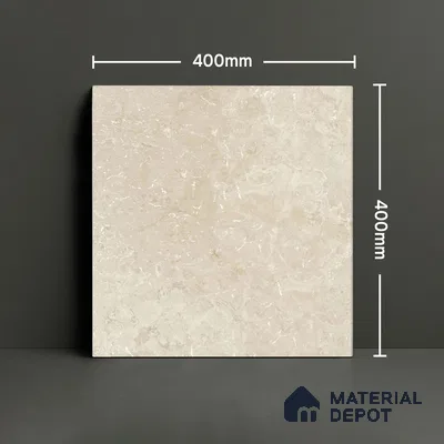 Stone Floor Tile TL 10094 Modulo Beige | 16 x 16 inch - 12 mm thick | Vitrified Anti Skid Matte Finish Heavy Duty Parking Tile | Ideal For Outdoor, High Traffic Areas, Terrace | Pattern Alignment May Vary | 2-3 mm Spacer is Mandatory