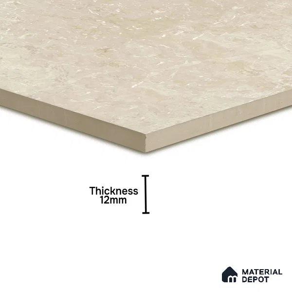 Stone Floor Tile TL 10094 Modulo Beige | 16 x 16 inch - 12 mm thick | Vitrified Anti Skid Matte Finish Heavy Duty Parking Tile | Ideal For Outdoor, High Traffic Areas, Terrace | Pattern Alignment May Vary | 2-3 mm Spacer is Mandatory