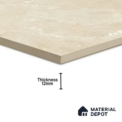 Stone Floor Tile TL 10094 C Modulo Beige 8 x 8 inch Matte Finish Vitrified Anti Skid Tile - 12 mm | Suitable For Balcony, Patio, Bathroom