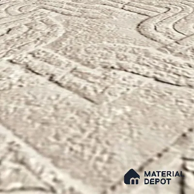 Subway Floor Tile TL 10094 D Modulo Beige Decor 8 x 8 inch Matte Finish Vitrified Anti Skid Tile - 12 mm | 4 Random Design | Suitable For Balcony, Patio, Bathroom | Please Expect a Slight Variation of Pattern