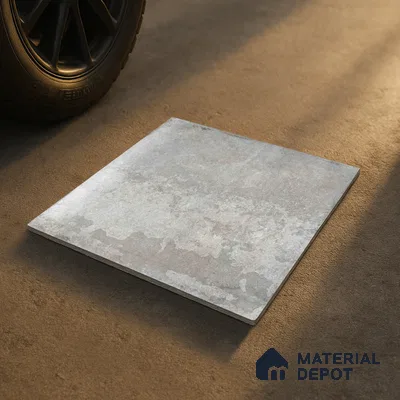 Stone Floor Tile TL 10093 Modulo Grafite | 16 x 16 inch - 12 mm thick | Vitrified Anti Skid Matte Finish Heavy Duty Parking Tile | Ideal For Outdoor, High Traffic Areas, Terrace | Pattern Alignment May Vary | 2-3 mm Spacer is Mandatory