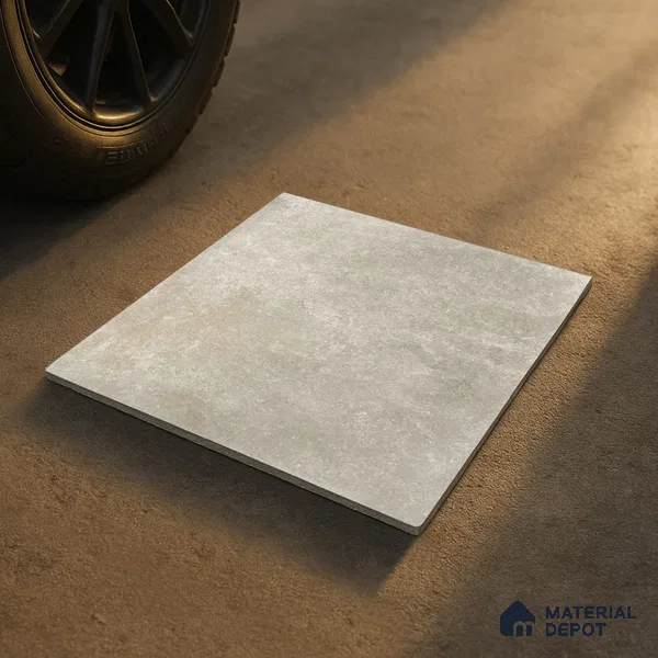 Stone Floor Tile TL 10100 Siena Beige | 16 x 16 inch - 12 mm thick | Vitrified Anti Skid Matte Finish Heavy Duty Parking Tile | Ideal For Bathroom, High Traffic Areas, Terrace | Pattern Alignment May Vary | 2-3 mm Spacer is Mandatory