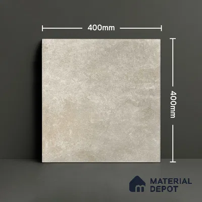 Stone Floor Tile TL 10100 Siena Beige | 16 x 16 inch - 12 mm thick | Vitrified Anti Skid Matte Finish Heavy Duty Parking Tile | Ideal For Bathroom, High Traffic Areas, Terrace | Pattern Alignment May Vary | 2-3 mm Spacer is Mandatory