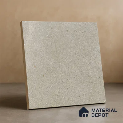 Stone Floor Tile TL 10100 C Siena Beige 8 x 8 inch Matte Finish Vitrified Anti Skid Tile - 12 mm | Suitable For Balcony, Patio, Bathroom