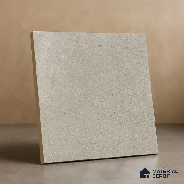 Stone Floor Tile TL 10100 C Siena Beige 8 x 8 inch Matte Finish Vitrified Anti Skid Tile - 12 mm | Suitable For Balcony, Patio, Bathroom