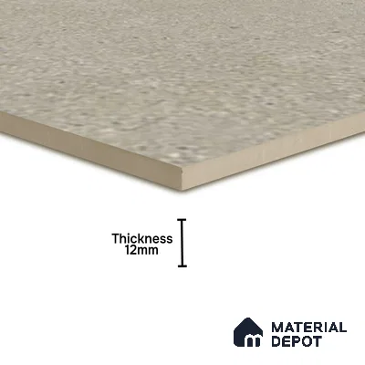 Stone Floor Tile TL 10100 C Siena Beige 8 x 8 inch Matte Finish Vitrified Anti Skid Tile - 12 mm | Suitable For Balcony, Patio, Bathroom