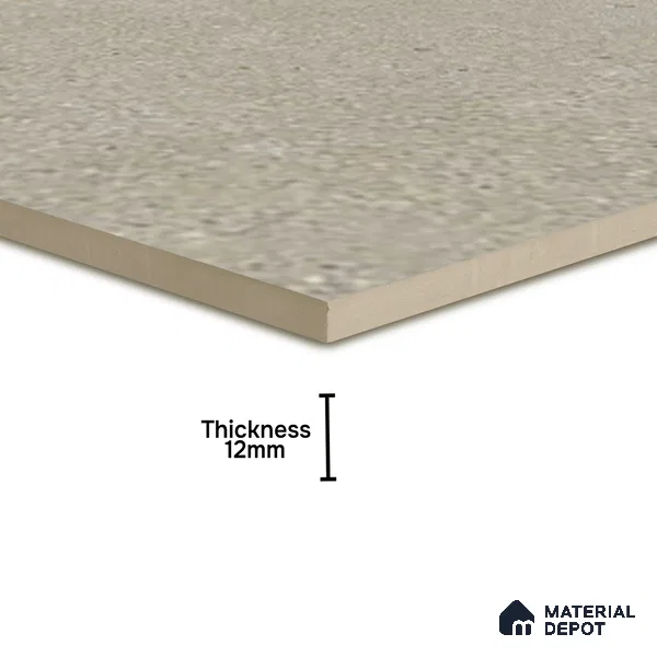 Stone Floor Tile TL 10100 C Siena Beige 8 x 8 inch Matte Finish Vitrified Anti Skid Tile - 12 mm | Suitable For Balcony, Patio, Bathroom