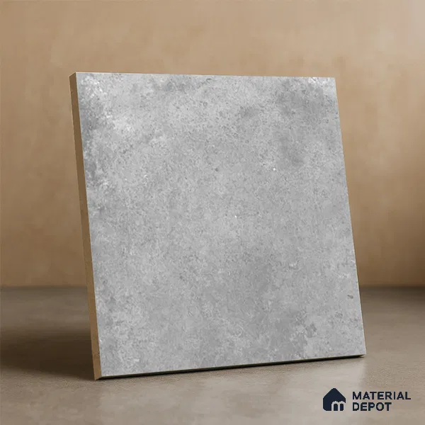 Stone Floor Tile TL 10091 C Modulo Gris 8 x 8 inch Matte Finish Vitrified Anti Skid Tile - 12 mm | Suitable For Balcony, Patio, Bathroom