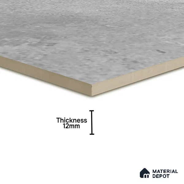Stone Floor Tile TL 10091 C Modulo Gris 8 x 8 inch Matte Finish Vitrified Anti Skid Tile - 12 mm | Suitable For Balcony, Patio, Bathroom