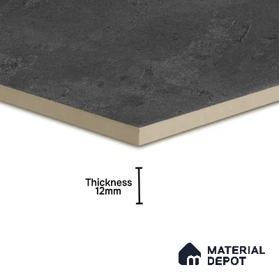 Stone Floor Tile TL 10092 Modulo Dark | 16 x 16 inch - 12 mm thick | Vitrified Anti Skid Matte Finish Heavy Duty Parking Tile | Ideal For Outdoor, High Traffic Areas, Terrace | Pattern Alignment May Vary | 2-3 mm Spacer is Mandatory (Sample)