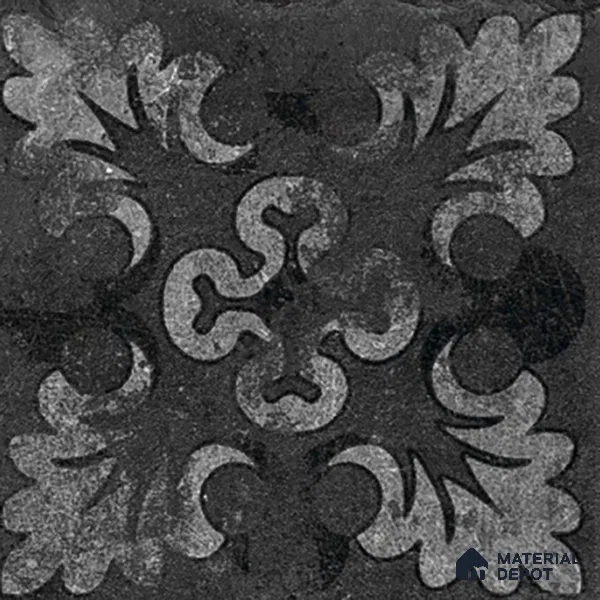 Subway Floor Tile TL 10092 D Modulo Dark Decor 8 x 8 inch Matte Finish Vitrified Anti Skid Tile - 12 mm | 12 Random Design | Suitable For Balcony, Patio, Bathroom | Please Expect a Slight Variation of Pattern