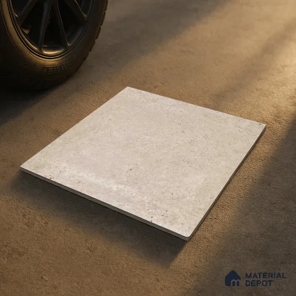 Stone Floor Tile TL 10099 Rust Natural | 16 x 16 inch - 12 mm thick | Vitrified Anti Skid Matte Finish Heavy Duty Parking Tile | Ideal For Bathroom, High Traffic Areas, Terrace | Pattern Alignment May Vary | 2-3 mm Spacer is Mandatory