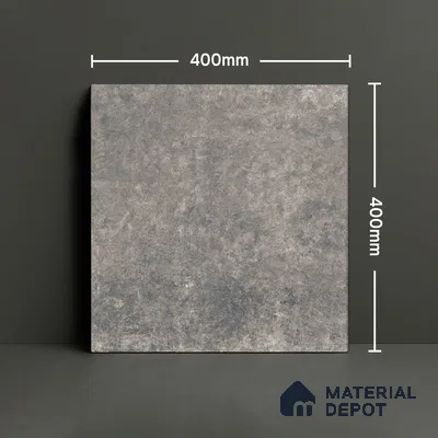 Stone Floor Tile TL 10098 Rust Grey | 16 x 16 inch - 12 mm thick | Vitrified Anti Skid Matte Finish Heavy Duty Parking Tile | Ideal For Outdoor, High Traffic Areas, Bathroom | Pattern Alignment May Vary | 2-3 mm Spacer is Mandatory