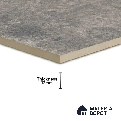 Stone Floor Tile TL 10098 Rust Grey | 16 x 16 inch - 12 mm thick | Vitrified Anti Skid Matte Finish Heavy Duty Parking Tile | Ideal For Outdoor, High Traffic Areas, Bathroom | Pattern Alignment May Vary | 2-3 mm Spacer is Mandatory