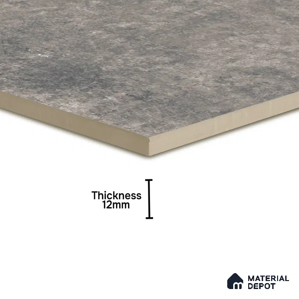 Stone Floor Tile TL 10098 Rust Grey | 16 x 16 inch - 12 mm thick | Vitrified Anti Skid Matte Finish Heavy Duty Parking Tile | Ideal For Outdoor, High Traffic Areas, Bathroom | Pattern Alignment May Vary | 2-3 mm Spacer is Mandatory