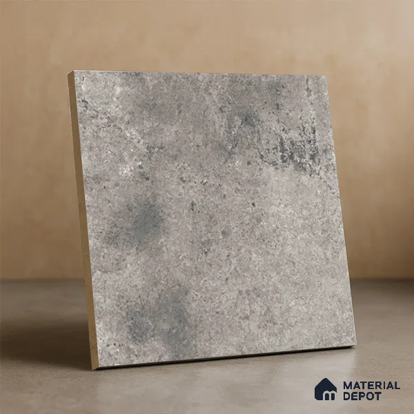 Stone Floor Tile TL 10098 C Rust Grey 8 x 8 inch Matte Finish Vitrified Anti Skid Tile - 12 mm | Suitable For Balcony, Patio, Bathroom
