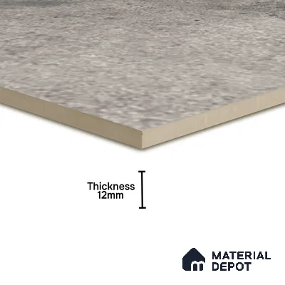 Stone Floor Tile TL 10098 C Rust Grey 8 x 8 inch Matte Finish Vitrified Anti Skid Tile - 12 mm | Suitable For Balcony, Patio, Bathroom