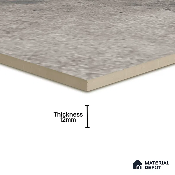 Stone Floor Tile TL 10098 C Rust Grey 8 x 8 inch Matte Finish Vitrified Anti Skid Tile - 12 mm | Suitable For Balcony, Patio, Bathroom