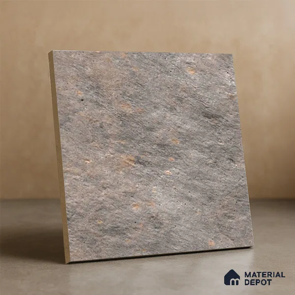 Stone Floor Tile TL 10097 C Season Stone 8 x 8 inch Matte Finish Vitrified Anti Skid Tile - 12 mm | Suitable For Balcony, Patio, Bathroom
