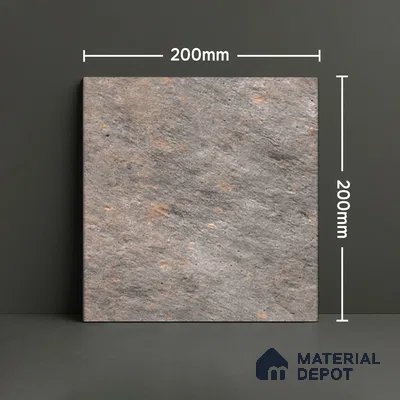 Stone Floor Tile TL 10097 C Season Stone 8 x 8 inch Matte Finish Vitrified Anti Skid Tile - 12 mm | Suitable For Balcony, Patio, Bathroom