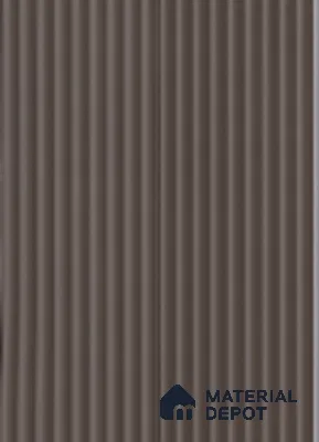 Brown Plain Colour Louver 17303 9 ft x 5 inch Charcoal Panel - 12 mm | Suitable for Feature Wall, TV Unit & Living Room | Width is Subjected to 5% Variation