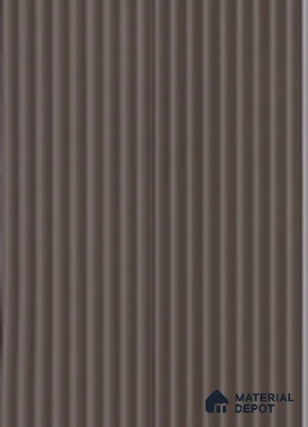 Brown Plain Colour Louver 17303 9 ft x 5 inch Charcoal Panel - 12 mm | Suitable for Feature Wall, TV Unit & Living Room | Width is Subjected to 5% Variation