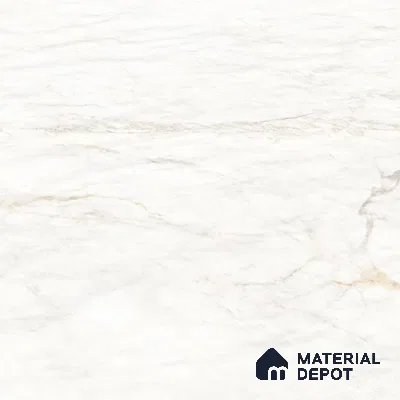 Budget Friendly Large Format Marble Floor Tile TL 10548 Alaska White Glossy Finish Vitrified Tile - 15 mm | Suitable for Living Room, Bedroom, Office | Adhesive and Spacers Must be Used During Installation