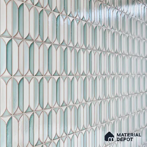 Faux Subway Wall Tile TL 04688 G Capsule Solara Boreal Blue 2 ft x 1 ft Ceramic Glossy Finish - 9 mm | Suitable For Kitchen, Bathroom Walls and Backsplashes | Please Expect a Slight Variation of Pattern