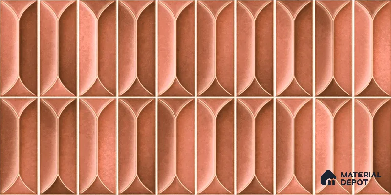 Faux Subway Wall Tile TL 04688 H Capsule Solara Mocha Brown 2 ft x 1 ft Ceramic Glossy Finish - 9 mm | Suitable For Kitchen, Bathroom Walls and Backsplashes | Please Expect a Slight Variation of Pattern (Sample)
