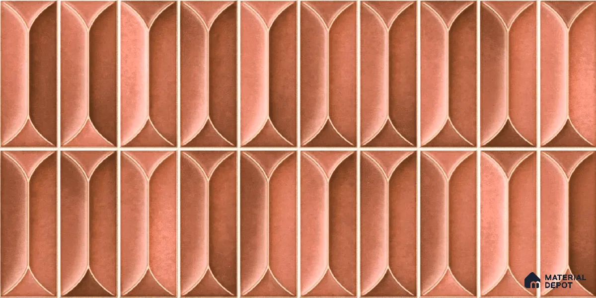 Faux Subway Wall Tile TL 04688 H Capsule Solara Mocha Brown 2 ft x 1 ft Ceramic Glossy Finish - 9 mm | Suitable For Kitchen, Bathroom Walls and Backsplashes | Please Expect a Slight Variation of Pattern (Sample)