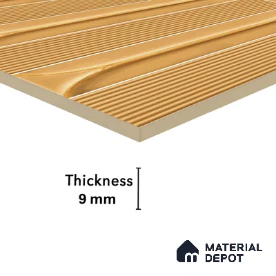 Faux Subway Wall Tile TL 04690 E Horizon Capsule Solara Oxide Brown 2 ft x 1 ft Ceramic Glossy Finish - 9 mm | Suitable For Kitchen, Bathroom Walls and Backsplashes | Please Expect a Slight Variation of Pattern (Sample)
