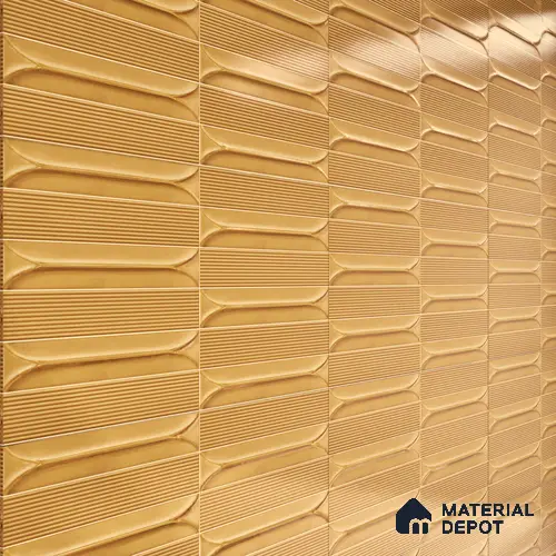 Faux Subway Wall Tile TL 04690 E Horizon Capsule Solara Oxide Brown 2 ft x 1 ft Ceramic Glossy Finish - 9 mm | Suitable For Kitchen, Bathroom Walls and Backsplashes | Please Expect a Slight Variation of Pattern