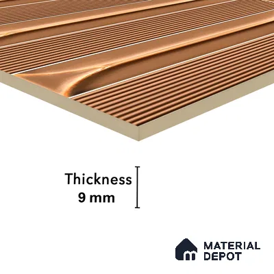 Faux Subway Wall Tile TL 04690 Horizon Capsule Solara Sparrow Brown 2 ft x 1 ft Ceramic Glossy Finish - 9 mm | Suitable For Kitchen, Bathroom Walls and Backsplashes | Please Expect a Slight Variation of Pattern