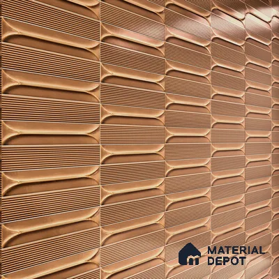 Faux Subway Wall Tile TL 04690 Horizon Capsule Solara Sparrow Brown 2 ft x 1 ft Ceramic Glossy Finish - 9 mm | Suitable For Kitchen, Bathroom Walls and Backsplashes | Please Expect a Slight Variation of Pattern