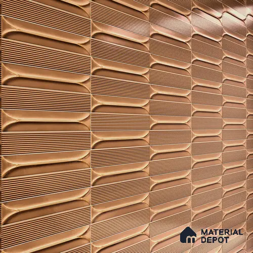 Faux Subway Wall Tile TL 04690 Horizon Capsule Solara Sparrow Brown 2 ft x 1 ft Ceramic Glossy Finish - 9 mm | Suitable For Kitchen, Bathroom Walls and Backsplashes | Please Expect a Slight Variation of Pattern