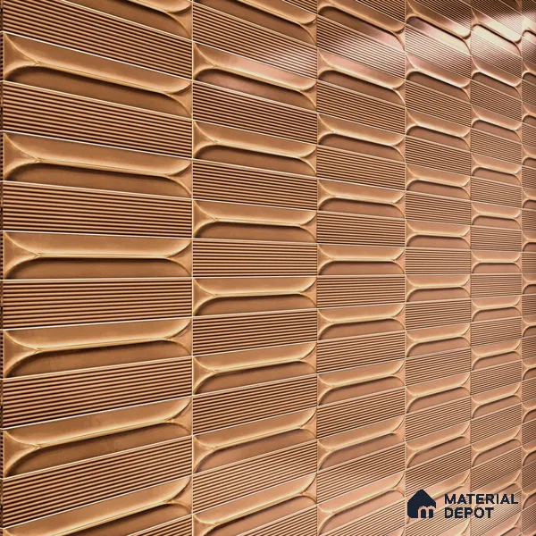Faux Subway Wall Tile TL 04690 Horizon Capsule Solara Sparrow Brown 2 ft x 1 ft Ceramic Glossy Finish - 9 mm | Suitable For Kitchen, Bathroom Walls and Backsplashes | Please Expect a Slight Variation of Pattern