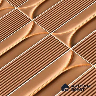 Faux Subway Wall Tile TL 04690 Horizon Capsule Solara Sparrow Brown 2 ft x 1 ft Ceramic Glossy Finish - 9 mm | Suitable For Kitchen, Bathroom Walls and Backsplashes | Please Expect a Slight Variation of Pattern