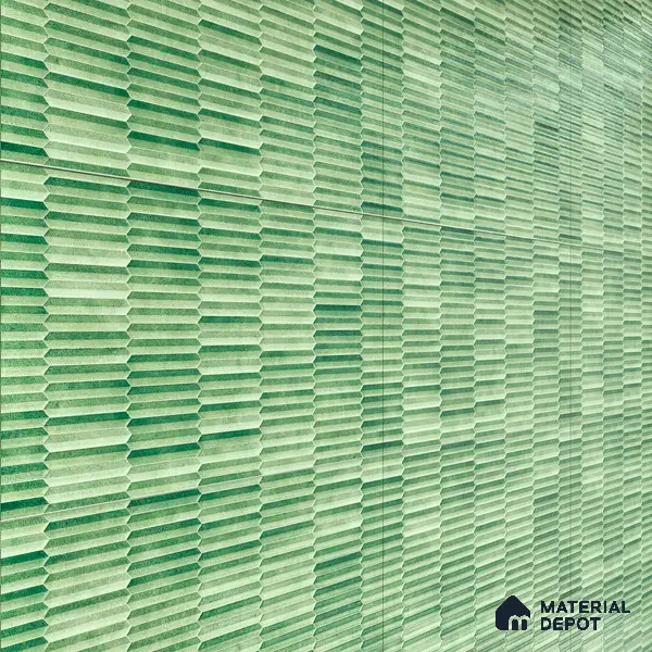Faux Subway Wall Tile TL 04689 E Pencil Kitkat Solara Spring Green 2 ft x 1 ft Ceramic Glossy Finish - 9 mm | Suitable For Kitchen, Bathroom Walls and Backsplashes | Please Expect a Slight Variation of Pattern