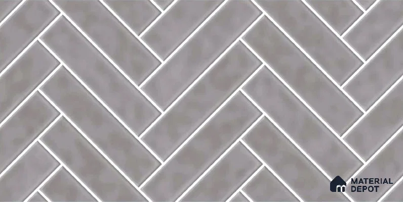 Faux Subway Wall Tile TL 04684 J Herringbone Solara Avorio Crema 2 ft x 1 ft Ceramic Glossy Finish - 9 mm | Suitable For Kitchen, Bathroom Walls and Backsplashes | Please Expect a Slight Variation of Pattern