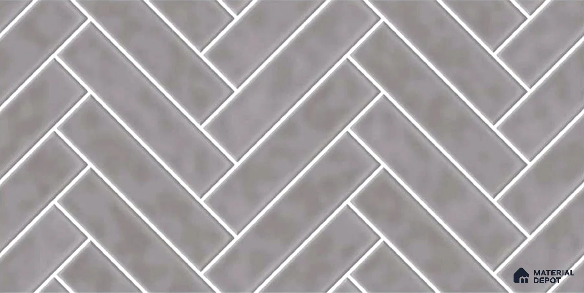 Faux Subway Wall Tile TL 04684 J Herringbone Solara Avorio Crema 2 ft x 1 ft Ceramic Glossy Finish - 9 mm | Suitable For Kitchen, Bathroom Walls and Backsplashes | Please Expect a Slight Variation of Pattern