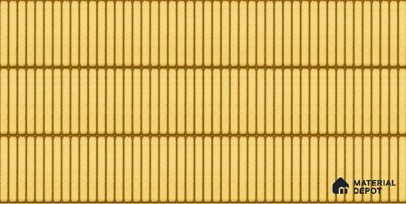 Faux Subway Wall Tile TL 04691 D Vertiline Kitkat Solara Charlotte Beige 2 ft x 1 ft Ceramic Glossy Finish - 9 mm | Suitable For Kitchen, Bathroom Walls and Backsplashes | Please Expect a Slight Variation of Pattern