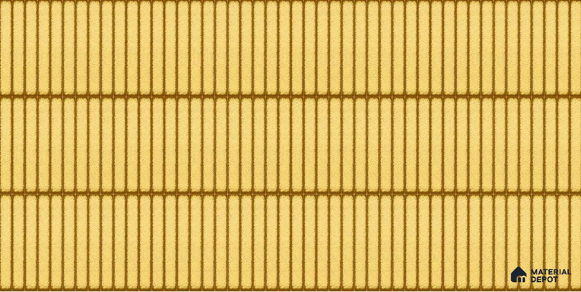 Faux Subway Wall Tile TL 04691 D Vertiline Kitkat Solara Charlotte Beige 2 ft x 1 ft Ceramic Glossy Finish - 9 mm | Suitable For Kitchen, Bathroom Walls and Backsplashes | Please Expect a Slight Variation of Pattern
