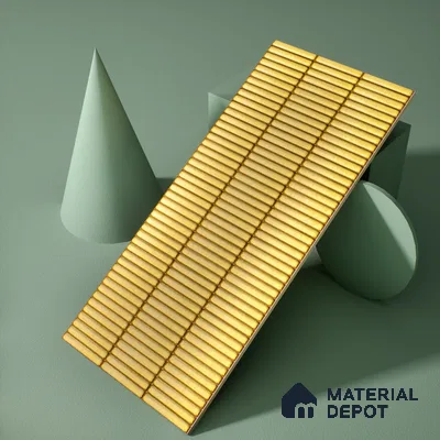 Faux Subway Wall Tile TL 04691 D Vertiline Kitkat Solara Charlotte Beige 2 ft x 1 ft Ceramic Glossy Finish - 9 mm | Suitable For Kitchen, Bathroom Walls and Backsplashes | Please Expect a Slight Variation of Pattern