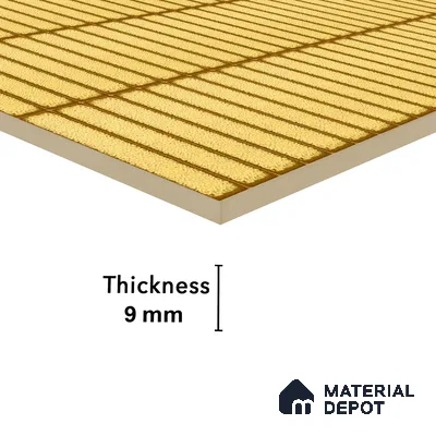 Faux Subway Wall Tile TL 04691 D Vertiline Kitkat Solara Charlotte Beige 2 ft x 1 ft Ceramic Glossy Finish - 9 mm | Suitable For Kitchen, Bathroom Walls and Backsplashes | Please Expect a Slight Variation of Pattern