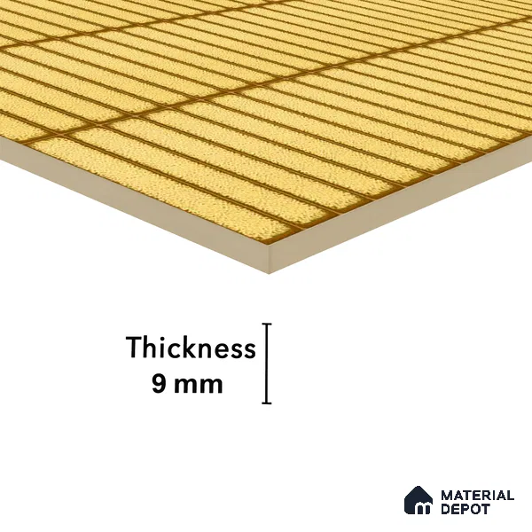 Faux Subway Wall Tile TL 04691 D Vertiline Kitkat Solara Charlotte Beige 2 ft x 1 ft Ceramic Glossy Finish - 9 mm | Suitable For Kitchen, Bathroom Walls and Backsplashes | Please Expect a Slight Variation of Pattern