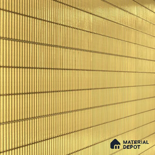 Faux Subway Wall Tile TL 04691 D Vertiline Kitkat Solara Charlotte Beige 2 ft x 1 ft Ceramic Glossy Finish - 9 mm | Suitable For Kitchen, Bathroom Walls and Backsplashes | Please Expect a Slight Variation of Pattern