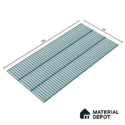 Faux Subway Wall Tile TL 04691 F Vertiline Kitkat Solara Bright Blue 2 ft x 1 ft Ceramic Glossy Finish - 9 mm | Suitable For Kitchen, Bathroom Walls and Backsplashes | Please Expect a Slight Variation of Pattern