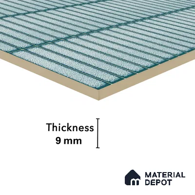 Faux Subway Wall Tile TL 04691 F Vertiline Kitkat Solara Bright Blue 2 ft x 1 ft Ceramic Glossy Finish - 9 mm | Suitable For Kitchen, Bathroom Walls and Backsplashes | Please Expect a Slight Variation of Pattern